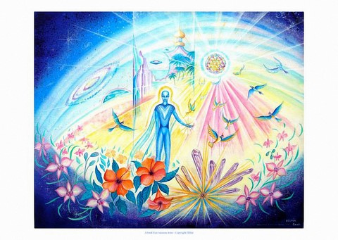 Regeneration a bord d'un vaisseau mère - peinture copyright Ellhëa