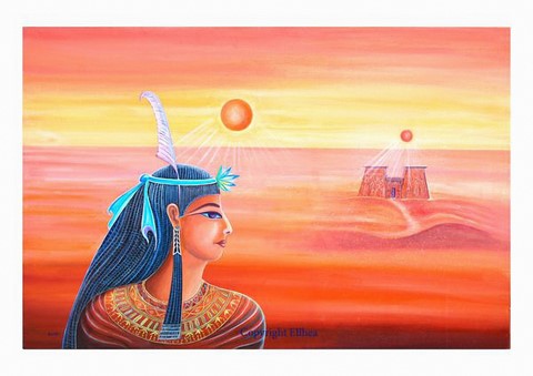 Maat Déesse egygtienne peinture copyright Ellhëa Maat Déesse egygtienne peinture copyright Ellhëa