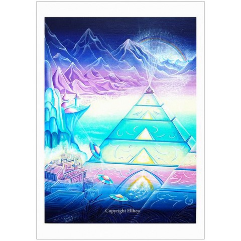 Cité de Cristal peinture copyright Ellhëa 