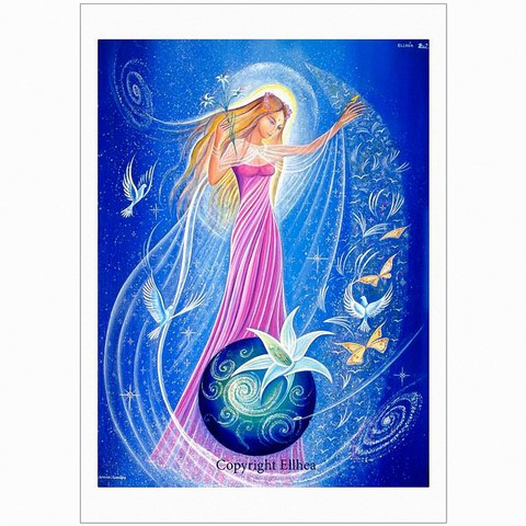 Fée des Etoiles copyright peinture Ellhëa Fée des Etoiles copyright peinture Ellhëa