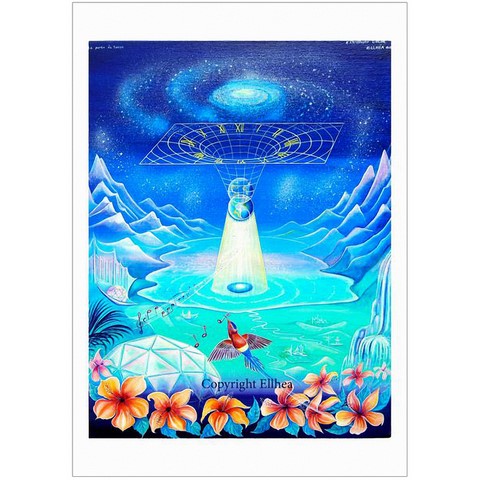 La Porte du Temps - peinture copyright Ellhëa 